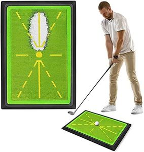 Golf Hitting Mat, Golf Training Mat for Swing Detection Batting, Golf Mat-Instant Path Feedback, Analysis Swing Path and Correct Hitting Posture Golf Practice Mat, Golf Training Aid for Indoor/Outdoor