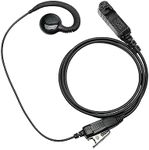 klykon Xpr 3500e Earpiece with Mic PTT Headset Accessories for Motorola Radio XPR3000 XPR3300 XPR3300e XPR3500 Walkie Talkie with C Shape Design