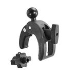 ARKON Mounts Robust Clamp Mount with Security Knob with 25mm (1") Ball | Durable Reinforced Composite | Clamps to Desks, Tables, Handlebars, and More | For 25mm Pattern Mounts, Arms & Holders | CPM01B