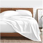 Funky Gadgets King Size Flat Sheet 100% Egyptian Cotton Bed Sheet 300 Thread Count Luxury Hotel Quality Flat Sheets Plain Dyed Breathable White Bed Sheets (250 X 280cm).`