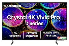 Samsung 163 cm (65 inches) D Series Brighter Crystal 4K Vivid Pro Ultra HD Smart LED TV UA65DUE77AKLXL (Black)