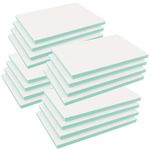 Tosnail 16 Pack 4" x 6" Rubber Stamp Carving Blocks, Soft Rubber for Beginners and Professional Craft Project - Green