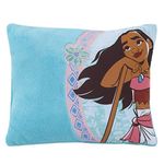 Disney Moana Decorative Toddler Pillow, Turquoise, Light Blue, White, Coral