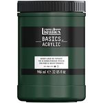 Liquitex Basics Acrylic Paint, 32-oz Jar, Hooker??s Green Hue Permanent