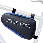 BELLE VOUS Triangle Bike Bag - 1.2L Waterproof Bicycle Frame Storage Corner Pouch - Under Top Tube Bag Ideal for Road and Mountain Bike - Cycling Storage for Tools/Accessories, Phone & Keys