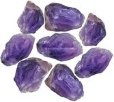 Amethyst Raw Crystals and Healing Stones, Natural Rocks for Tumbling and DIY Raw Stones and Crystals (1 lb)
