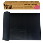 MastaPlasta Original Self-Adhesive Leather Repair Patch - Black 120 x 30cm (47 x 12in). The Instant Upholstery-Quality Leather Repair Kit for Sofas, Car Seats, Bags, Vinyl & DIY