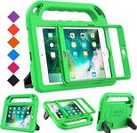 BMOUO Kids Case for iPad Mini 1 2 3, iPad Mini 1/2/3 Case - Built-in Screen Protector, Shockproof Lightweight Hard Cover Handle Stand iPad Mini 1st 2nd 3rd Generation Case for Kids, Green