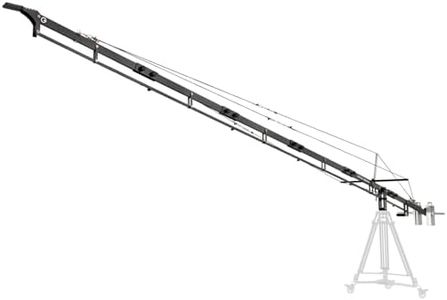 Proaim Alphabet 21ft Jib Crane for DSLR Video Camera, Pan Tilts, Fluid Heads & Gimbals. Adapts Different Lengths, Stable & Secure. Smooth Pan/tilt Moves, for Wide-Angled Pan & Aerial Shots (P-A21-J)