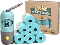 Potaroma Dog Poop Bags, 8 Rolls Guaranteed Leak-Proof Doggie Poop Bags, Extra Thick Waste Bags, Lavender Scented, 120 Count, Includes Flashlight Bag Dispenser Holder