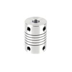 Flexible Coupling 8mmx8mm Aluminum Alloy Shaft Coupler Motor Connector Joint D19xL25