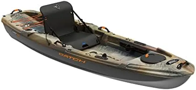 Pelican Catch Classic 100 Angler - Sit-on-Top Fishing Kayak - Ergocast Dual Position Seating System - 10 ft - Outback