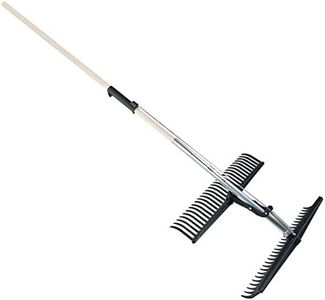 Ribiland 07519 Râteau Ramasse Feuille avec Manche Noir