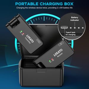 LEKATO Wireless Guitar System – WS100 Rechargeable Transmitter & Receiver