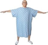 5XL Hospital Gown Oversized Hospital Gown Washable Patient Robe with Back Ties Reusable Big Size Hospital Gown - 3 Pack