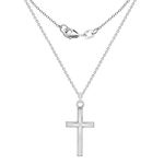 Tuscany Silver Women's Sterling Silver Cross Pendant on Chain Necklace of 46 cm/18 Inch