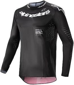 Alpinestars 3763224-1323-M: Supertech Ward Jersey Black/Red Berry Md