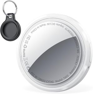 Localizador de Objetos Bluetooth, Air Tracker Tag Compatible con Apple Buscar(Sólo iOS), Buscador Rastreador para Llaves, Equipaje y más