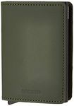 Secrid Slimwallet in Matte Green-Black, Matte Green Black