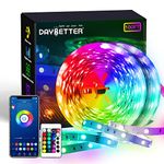 DAYBETTER 100ft Led Strip Lights Smart Light Strips with App Control Remote, 5050 RGB Led Lights for Bedroom, Music Sync Color Changing Lights for Room Party (2 Rolls of 50ft)