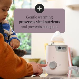 Tommee Tippee Easiwarm Bottle Warmer – Fast Heating, White, Auto Timer