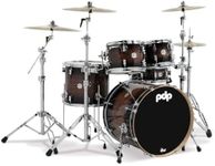 Pacific by DW 5-Piece Concept Maple Exotic Shell Pack (Charcoal Burst over Walnut)