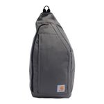 Carhartt Unisex's Mono Sling Backpack, Crossbody Bag for Travel and Hiking, Grey, One Size