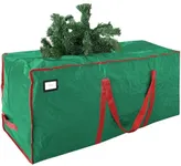 Cosy Family 7.5 ft Christmas Tree Storage Bag - Durable Heavy Duty Extra Large Artificial Xmas Holiday Tree Bag with Reinforced Handles and Dual Zippers Wide Opening - Green