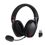 Redragon H848 Bluetooth Wireless Gaming Headset - Lightweight - 7.1 Surround Sound - 40MM Drivers - Detachable Microphone - Multi Platforms for PC, PS5/4/3, NS, Mobile