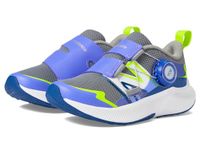 New Balance Kid's Dynasoft Reveal V4 Boa Running Shoe, Shadow Grey/Electric Indigo/Thirty Watt, 11 Little Kid