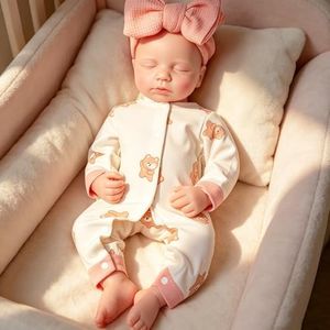 GiggleBabble 18-19 Inch Full Silicone Reborn Baby Doll - 6lbs Weighted Soft Silicone Touch - 4.8/5 Stars 30+ Vine Tested - Collectible for Adults & Premium Parents - Not Vinyl Toy