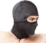 Naroo N3F – Lightweight Breathable Balaclava with Unobstructed Vision and Heat Distribution for Summer Motorcycling and Horseriding Black