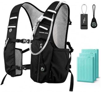 Cooling Hydration Vest for Running Hiking with 2L BPA-Free Water Bladder