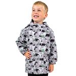 JAN & JUL Kids Rain-Coat for Boys, Waterproof and Breathable Jacket (Bear, 5T)