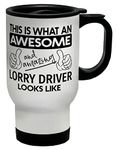 Shopagift This is What an Awesome and Amazing Lorry Driver Looks Like Travel Mug Cup