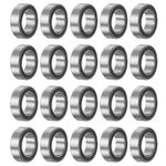 sourcing map 20pcs MR85-2RS Deep Groove Ball Bearings 5x8x2.5mm Chrome Steel Miniature Bearing Double Sealed Precision Bearings, P6 (ABEC 3)