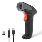 Atpos AT-1100LW 1D Wireless Barcode Scanner Handheld Laser | USB 2.4Ghz Mini Dongle | Rechargeable Battery