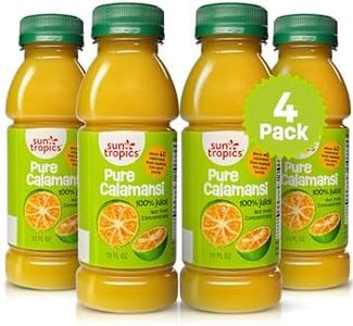 Sun Tropics Pure Calamansi 100% Juice - 4 Pack, 10 Oz Each | 100% Pure, Not From Concentrate | Refreshing Citrus Juice for Drinks, Cocktails, Cooking & More | No Sugar, No Preservatives