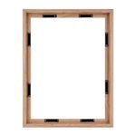 MCS Canvas Float Frames 18x24 Frame, Walnut Woodgrain Frame for Finished Canvases, Vertical & Horizontal Wall Hanging Large Frame with Adhesive for Canvas Paintings (1-Pack)