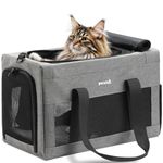 pecute Cat Carrier XL, Extra Stable Cat Carrier Handbag, Portable Dog Carrier with Safety Belt, Breathable Mesh Fabric Bag for Pets, Pet Carrier Suitable for Both Long And Short Trips