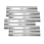 Kalomo Stainless Steel Grill Heat Plates Shield Flame Tamer, 17-9/16" BBQ Gas Grill Replacement Parts for Lowes, Perfect Flame 276964L, Huntington 6561-64, GrillPro 224069, Broil King, Broil-Mate