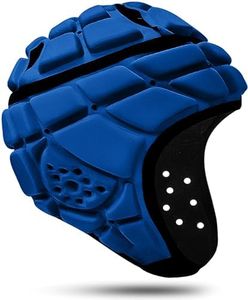Great Call Athletics Flag Football Helmet Pro Rugby Scrum Cap Padded Headgear Adjustable Adult Youth Red Black Head Protector (Blue, Small), RUG-500