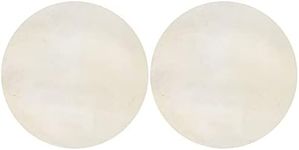 BQLZR 35cm Diameter Goat Skin Round Drums Head for Bongo Drum Parts Beige Pack of 2