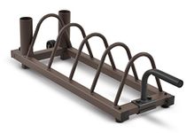 Steelbody Horizontal Plate and Olympic Bar Rack Organizer with Steel Frame and Transport Wheels STB-0130