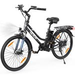 VARUN Electric Bike 26 inch, City E-Bike with 250W Motor, 48V Li-Ion battery, Electric Bike with LCD Display, 4+1 Riding Mode, City Commuter Electric Bike for Adult Men and Women