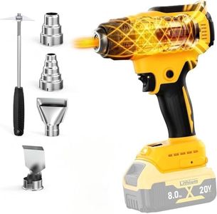 Cordless Heat Gun for Dewalt 20V Battery, Portable Battery Powered Soldering Heat Gun, Mini Hot Air Gun for Crafting, Rechargeable Heating Gun Shrink Tubing Resin