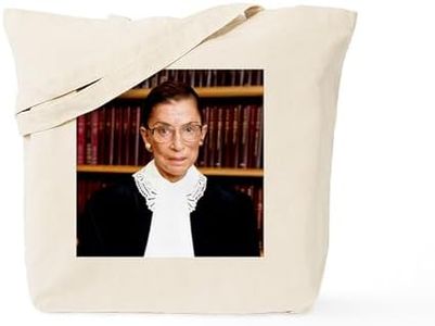 CafePress Art Coaster Ruth Bader Ginsburg Tote Bag Natural Canvas Tote Bag, Reusable Shopping Bag