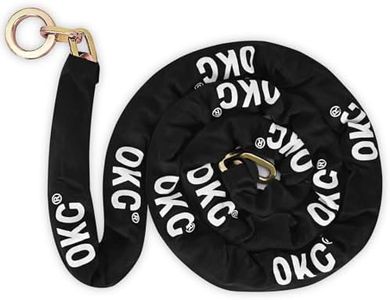 OKG Maximum Heavy Duty Security Chain - 10ft x 3/8" (9mm) Thick Square Security Chain - Hardened Steel Cinch Noose Chain - Anti Theft Lock Chain for Motorcycles, Generators, Trailers, ATVs, etc.