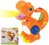 KiddoLab Tikki The Dino - Dinosaur Toy with Voice Changer, Recording, Playback Microphone & Colorful Light for Toddlers. Children's Birthday Gift Ages for 2,3,4 Years Old