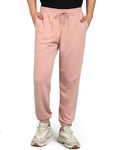 Alan Jones Clothing Solid Regular Fit Joggers Track Pant (Mid Pink_S)